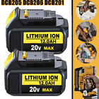 For DeWalt 20V 20 Volt Max XR 8.0/12 AH Lithium Battery DCB206-2 DCB205-2 DCB200
