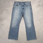 Lucky Brand Jeans Womens 10 Blue Light Wash Denim Cotton Easy Rider USA Made