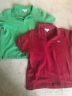 Lot two Lacoste Polo shirts US Large France 5 Classic Slim Fit Ralph Lauren NEW