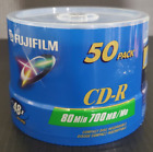 Fujifilm CD-R 50 Pack 80 min 700MB 48X Blank CD Discs CDR 50 Count - NEW