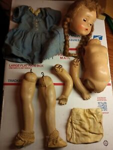 Awesome Old Antique Composition Doll with Working Eyelids Wow!!!!