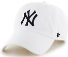 New York Yankees 47 Brand WHITE Adjustable Clean Up Dad Hat '47 Cap
