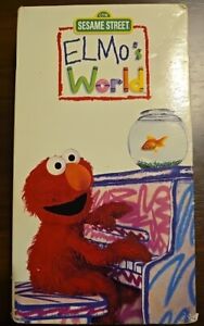 ***3 Vhs Lot***Sesame Street Elmo's World VHS 2000 Tape 3 Elmo Episodes