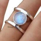 Moonstone Ring 925 Sterling Silver Band Ring Statement Handmade Jewelry TPP09