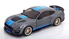 Ford Shelby Mustang GT500 KR 2022 Gray Metallic/Blue 1:18 Solido Model Car