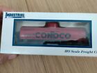 NEW TRAIN INDUSTRIAL RAIL HO SCALE FREIGHT CAR  CONOCO TANKER RED 275