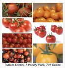 Tomato Lovers Variety Pack 70+ Seeds, 7 Varieties Tomatoes, Organic