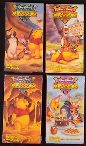 New ListingDisney Winnie the Pooh New Adventures Playtime Learning Mini Classics VHS Lot