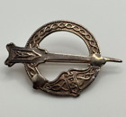 Sterling Silver Scottish Penannular Celtic Tara Brooch Pin