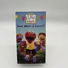 Rare VHS Sesame Street Elmos World Food Water And Exercise VHS HTF 2005 Elmo New