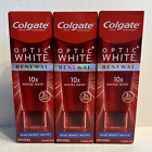 Colgate Optic White Renewal High Impact White Whitening Toothpastes 3oz Lot Of 3