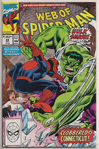 Web of Spider-Man 69 NM+ 9.6 Marvel 1990 Hulk Alex Saviuk