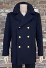 U.S. Navy Issue 1966 Wool Pea Coat Reefer Coat Gold Buttons 40R