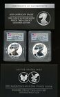 2021 Silver American Eagle Reverse Proof Designer Edition 2 Coin Set PCGS PR70