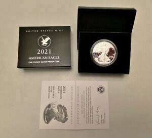 2021-S $1.00 ‘Type 2’ American Eagle 1 oz. Silver Proof Coin / US Mint Direct