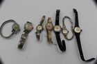 Lot of 7, Vintage, Swiss Ladies Watches, Parts or Repair * Hamilton Pierre Bulov