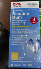 CVS Health Nicotine Original Flavor Gum 50's 4mg Exp 2/2026 Stop Smoking