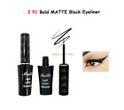 2PC Italia Deluxe Black Matte Liquid Eyeliner -Black Waterproof Liquid Eyeliner