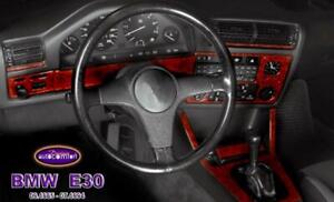 Interior Dash Trim Kit 3M 3D 10-Parts Burl Wood BMW E30 3 SERIES 1985-1994