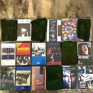 Vintage 80s And 90s Rock Cassette Tapes