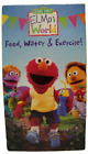 Sesame Street Elmos World Food Water & Exercise VHS 2005 Elmo Rare Movie Tested