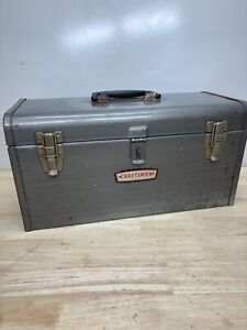 Vintage Craftsman 6500 Crown Logo Steel Tool Box  18
