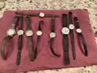 Lot Of Vintage Timex Watches 9 Pcs Indiglow