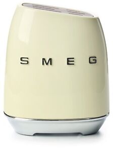 Smeg Knife Block Cream (Block only knives NOT included) Acacia wood