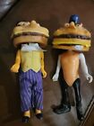 1970s Mcdonalds Ramco Cheeseburger Action Figures Nob In The Back Moves Head