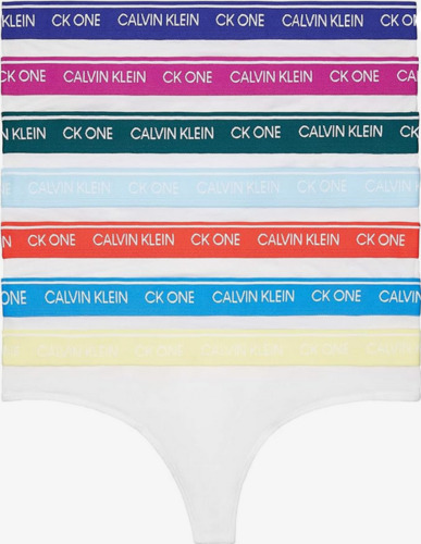 CALVIN KLEIN CK ONE Womens Thong Underwear 7 Pack Assorted Size Small $55 - NWT
