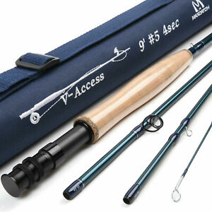 Maxcatch V-Access Fast Action Fly Rod, Graphite,3wt 4wt 5wt 6wt 7wt 8wt 9wt 10wt