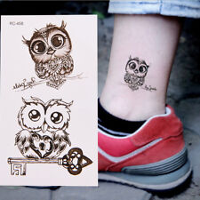 1Pc Makeup Cute Owl Tattoo Arm Body Art Waterproof Temporary Tattoo Stick`jm