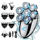 5 IN 1 4D Rotary Electric Shaver Rechargeable Bald Head Hair Beard Trimmer Razor