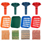 Coin Counters Sorters 4 Color Coded Sorting Tray Counting Tubes Bundle 100 PCs