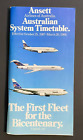 Ansett Airlines of Australia Timetable Effective October 25, 1987