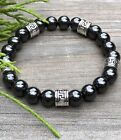 MEN & WOMEN'S UNISEX MAGNETIC HEMATITE THERAPY & GREEK SPACERS BRACELET ALL SIZE