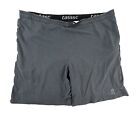 Tasc Shorts Men's L Dark Gray Elastic Waist Athletic 8” Bamboo Shorts *hole*