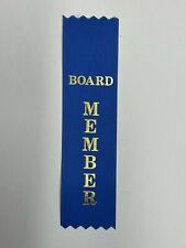 Trade Show Convention Title Ribbon BOARD MEMBER 1 5/8” X 6” Blue* Package of 25