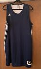Adidas Men’s Basketball Tank Top, Shirt Fully Lined Dry Weave, Navy/White, XL