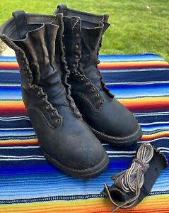 Vintage Wesco Jobmaster Boots Men's Size 11 E Black Logger Boots 587 11”