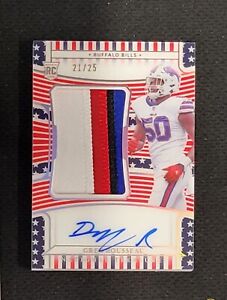 New Listing2021 National Treasures Greg Rousseau FOTL  Rookie Patch Auto 21/25