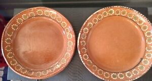 New ListingArsentinal Mexican Redware Plate Made In Mexico Set Of Two