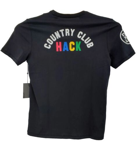 G/Fore Black Tee T-Shirt Country Club Hack Men's Size Medium New Retail $60