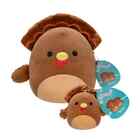 Squishmallows Official Terry The Brown Turkey Soft Stuffed Animal 2-Pack Plush