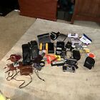 New ListingVintage Camera Lot All Untested Lens And Mics. Buying As Is