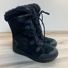 Columbia Women's Size 9 Ice Maiden II Winter Snow Boot Footwear Black Lace Up