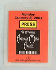 AMERICAN MUSIC AWARDS 2001 PRESS PASS DICK CLARK PRODUCTIONS