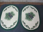 Set of 2 Braided Oval Placemats - Pinecones 19 x 13