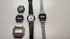 lot of 5 vintage casio watch - Repair or spare parts