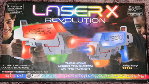 NIB Laser X Revolution Blaster Laser Tag Game 2 Player Pack Set 500’ Range
